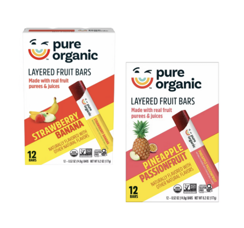 Pure Organic Layered Fruit Bars